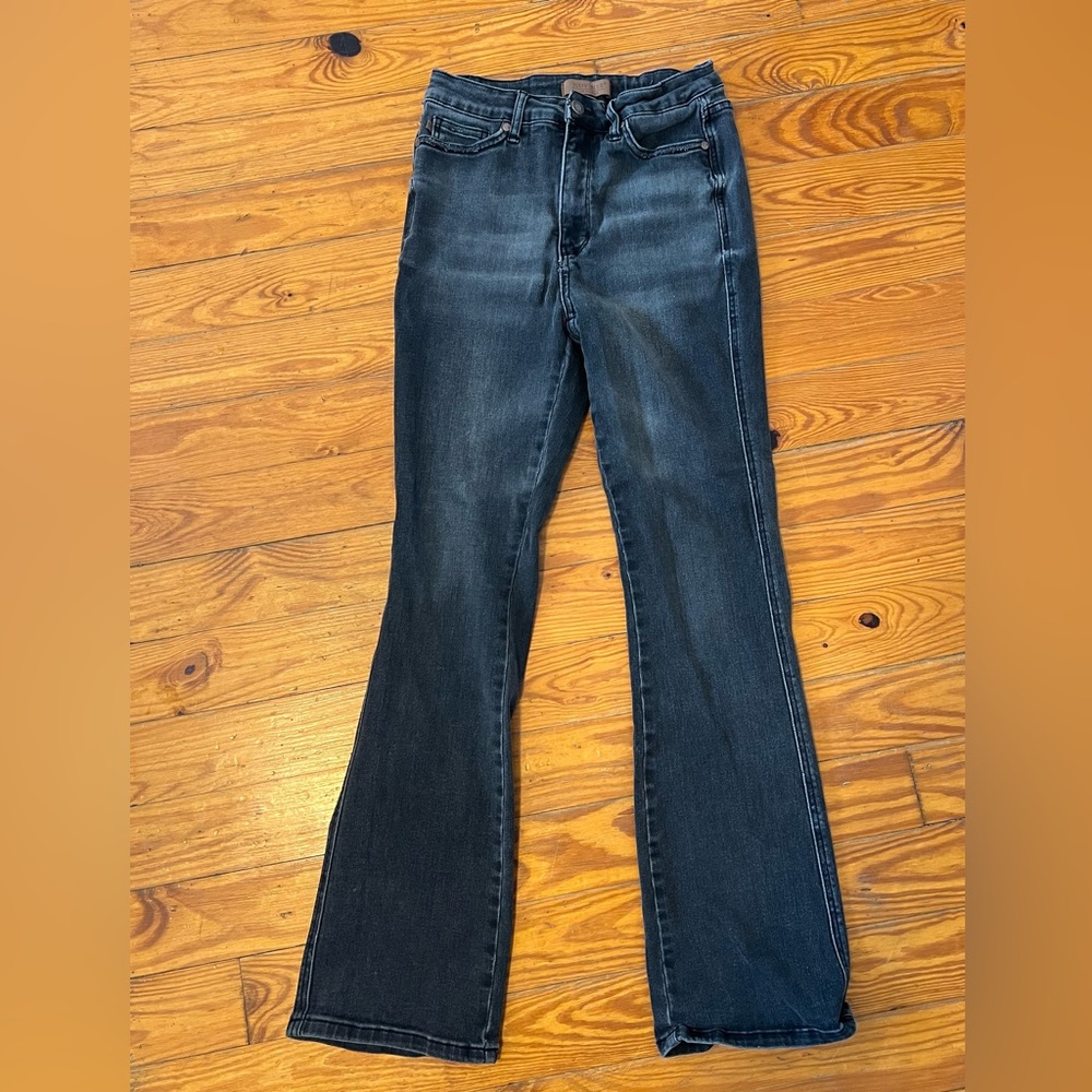 Judy Blue Jeans Black flare stretch pants size 9/29